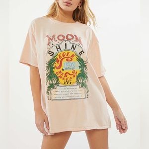 Urban Outfitters Tops | Urban Outfitters Project Social: Moonshine Oversized Tee